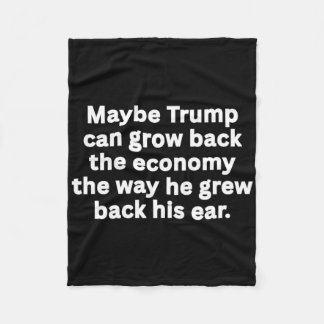 Anti-Trump Funny Sarcastic Political Humor Satire Fleecedecke