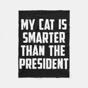 Anti Trump für Männer und Frauen mit Katzen Fleecedecke
