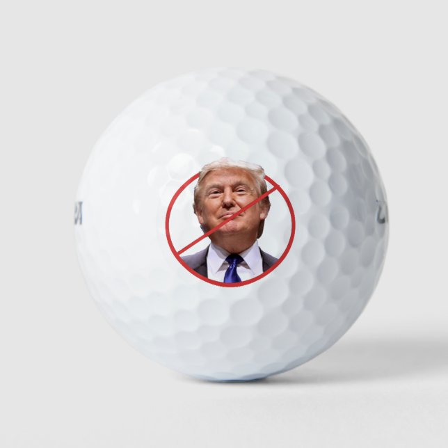 Anti Trump Golf Balls Golfball (Vorderseite)