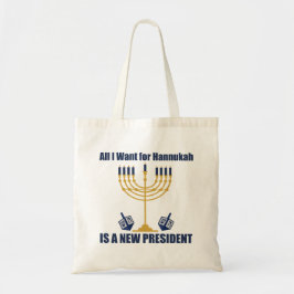 Anti Trump Hanukkah Funny Jewish Political Tragetasche