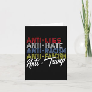 Anti-Trump-Hass-Lügen und Faschismus-Widerstand Ab Karte