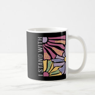 Anti Trump ich stehe mit Kanada Grönland für Gerec Kaffeetasse