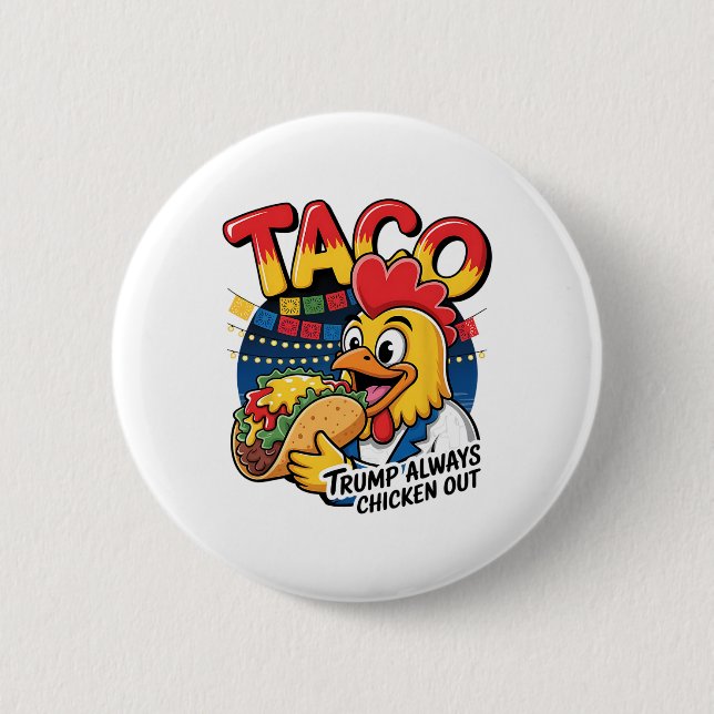 Anti Trump Immer Feige Protest Funny  Button (Vorderseite)