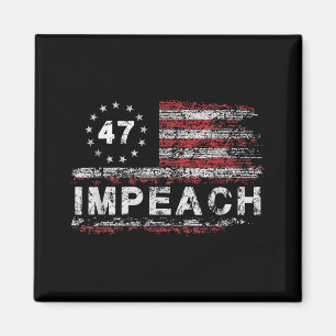 Anti Trump Impeach 47 Trump 47. Präsident Us Flagg Magnet
