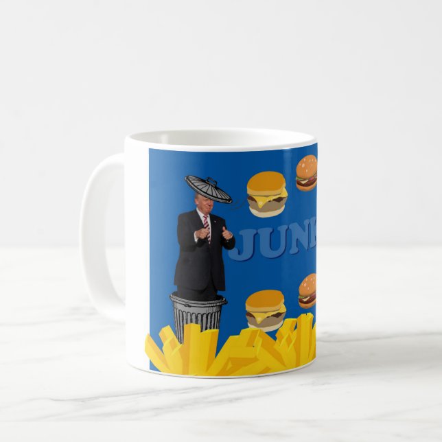 Anti Trump / Junk, Kaffeetasse (Vorderseite Links)