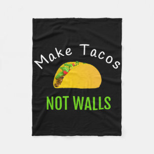 Anti Trump Keine Grenze Mexiko T-Shirt - Mach Taco Fleecedecke