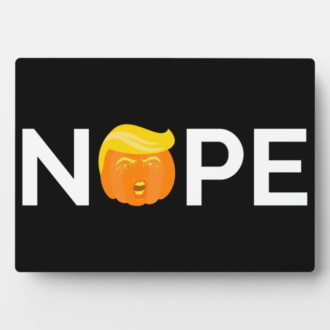 Anti-Trump - Keine Halloween-Ausgabe I Fotoplatte (Vorderseite)