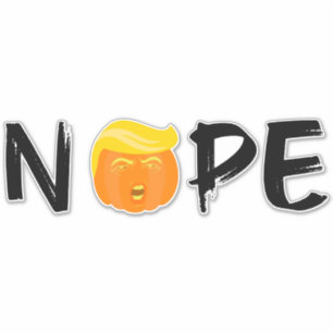 Anti-Trump - Keine Halloween-Ausgabe II Aufkleber