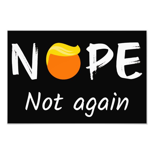 Anti-Trump - Keine, keine Halloween-Ausgabe II Fotodruck (Vorne)