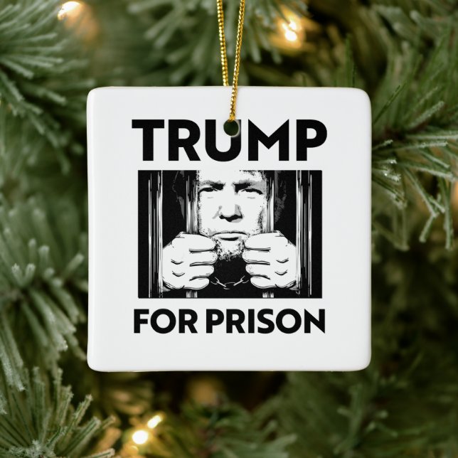 Anti-Trump Keramikornament (Baum)