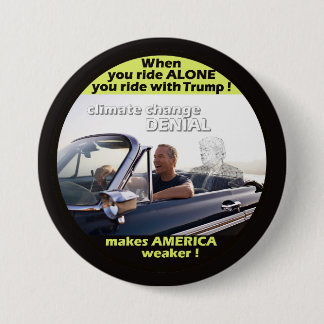 Anti-Trump-Klimaleugnung Button