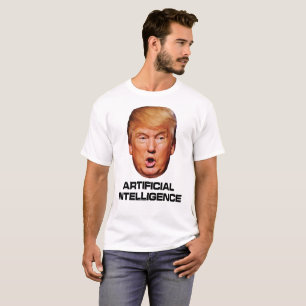Anti Trump Künstliche Intelligenz KI Idiot Dummkop T-Shirt