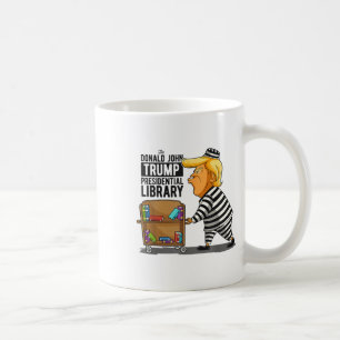 Anti-Trump Library Funny Gray _ Clic Fit, Crew Nec Kaffeetasse