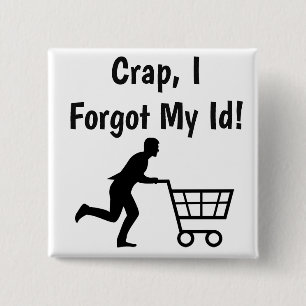 Anti Trump, lustige Id für Lebensmittelknopf Button