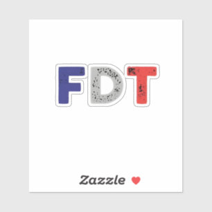 Anti Trump Maga FDT Widerstandskraft gegen Demokra Aufkleber