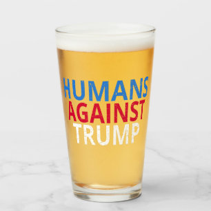 Anti-Trump - Menschen gegen Trump Glas