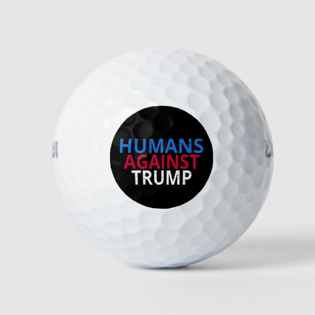 Anti-Trump - Menschen gegen Trump Golfball (Vorderseite)