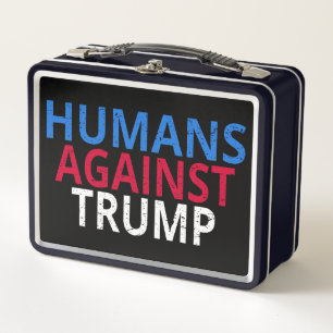 Anti-Trump - Menschen gegen Trump Metall Brotdose