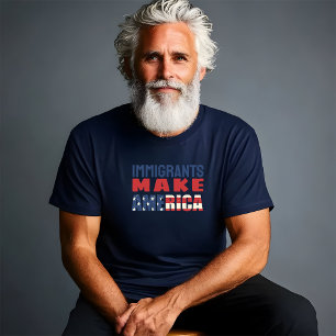 Anti-Trump-Merch-Protest-Fahne roter blauer T - Sh T-Shirt
