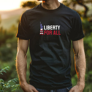 Anti-Trump-Merch-Protestflagge - blauer roter T -  T-Shirt