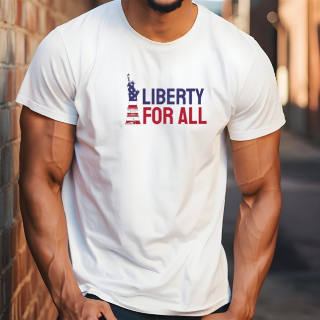 Anti-Trump-Merch-Protestflagge - blauer roter T -  T-Shirt (Von Creator hochgeladen)