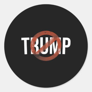 Anti-Trump-Nicht-mein-Präsident-Antirassismus-Demo Runder Aufkleber