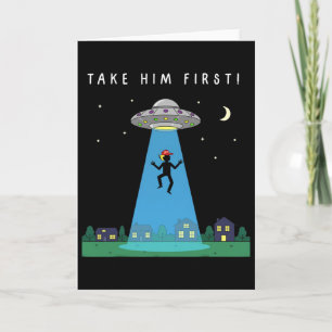 Anti Trump Nimm ihn zuerst Alien versteckte Nachri Karte