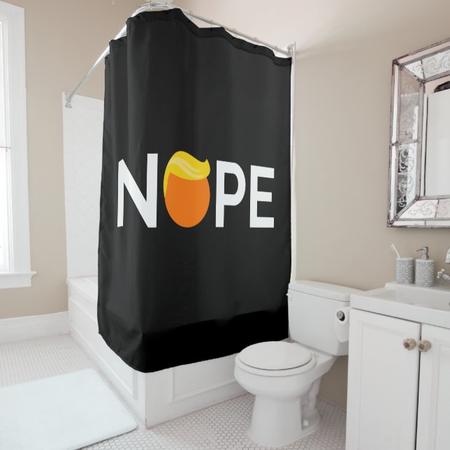 Anti-Trump - Nope Edition Duschvorhang (Beispiel)