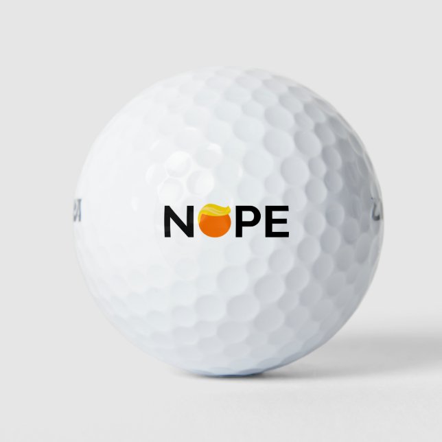 Anti-Trump - Nope Edition Golfball (Vorderseite)