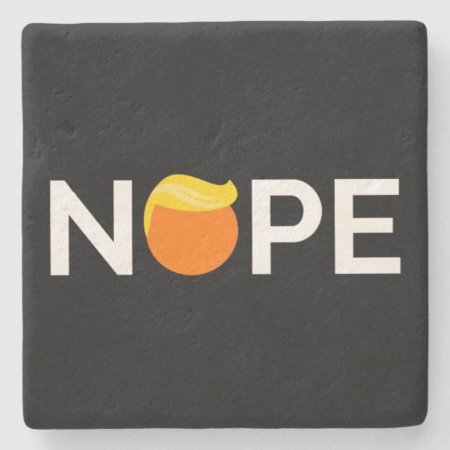 Anti-Trump - Nope Edition Steinuntersetzer (Vorderseite)