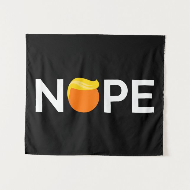 Anti-Trump - Nope Edition Wandteppich (Vorderseite (Horizontal))