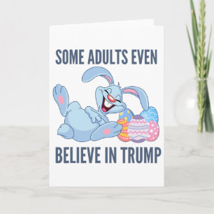Anti-Trump-Osterhase lacht über Politik Karte