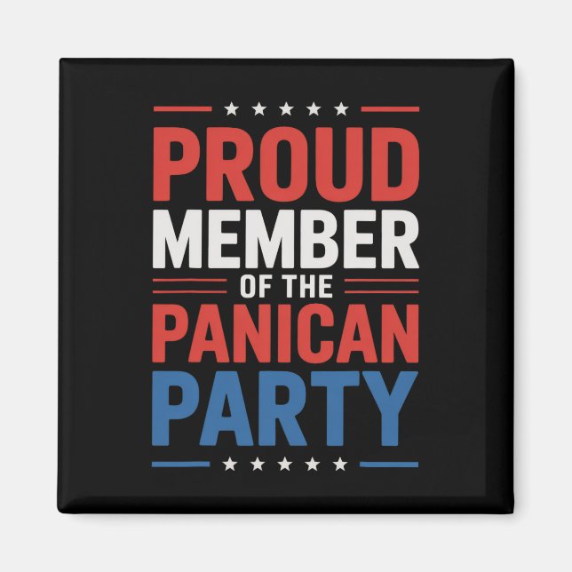 Anti-Trump-Panikan-Partei  Magnet (Vorne)