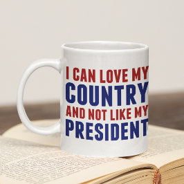 Anti Trump Patriotic nicht mein Präsident Kaffeetasse
