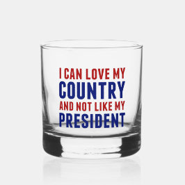 Anti Trump Patriotic nicht mein Präsident Whiskyglas