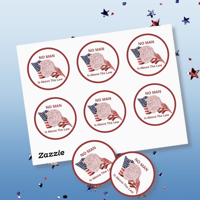 Anti-Trump-Politik Runder Aufkleber (Von Creator hochgeladen)