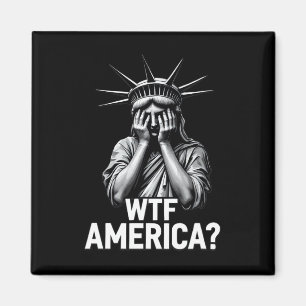 Anti-Trump Politik Und Demokratie Wtf Amerika _2 Magnet