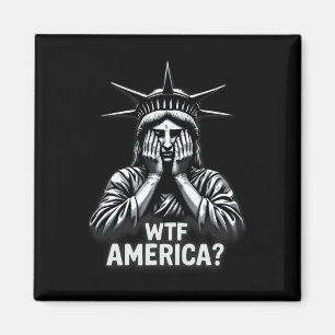 Anti-Trump Politik und Demokratie Wtf Amerika Magnet