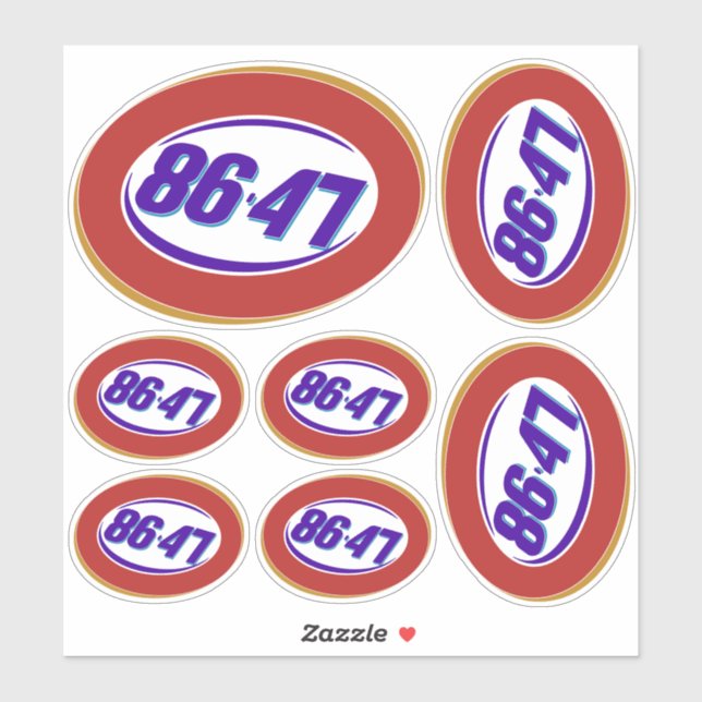 Anti-Trump-politische Meinung Aufkleber (Blatt)