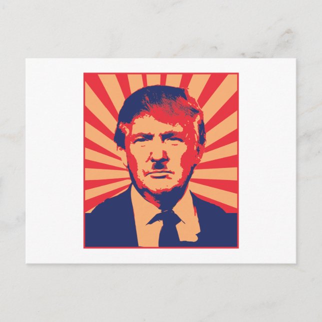 Anti-Trump Postkarte (Vorderseite)
