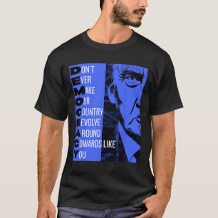 Anti-Trump Pro-Demokratie T-Shirt Resist! Progress