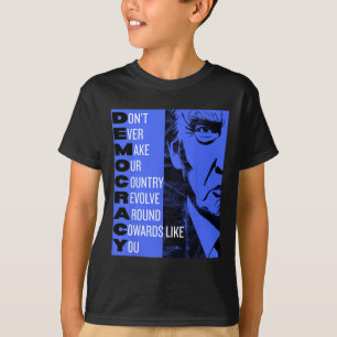 Anti Trump Pro Demokratie T-Shirt Resist! Progress