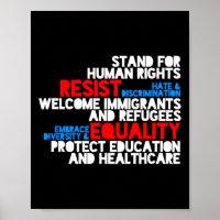 Anti Trump Protest Human Rights Resist