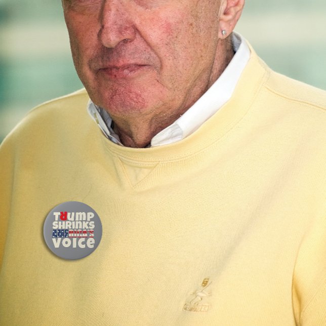 Anti-Trump-Protestmotto rot Button (Von Creator hochgeladen)