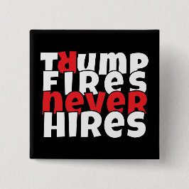 Anti-Trump-Protestmotto rot schwarz Button