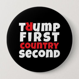 Anti-Trump-Protestmotto rot schwarz Button