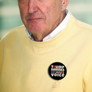 Anti-Trump-Protestparole rot schwarz Button