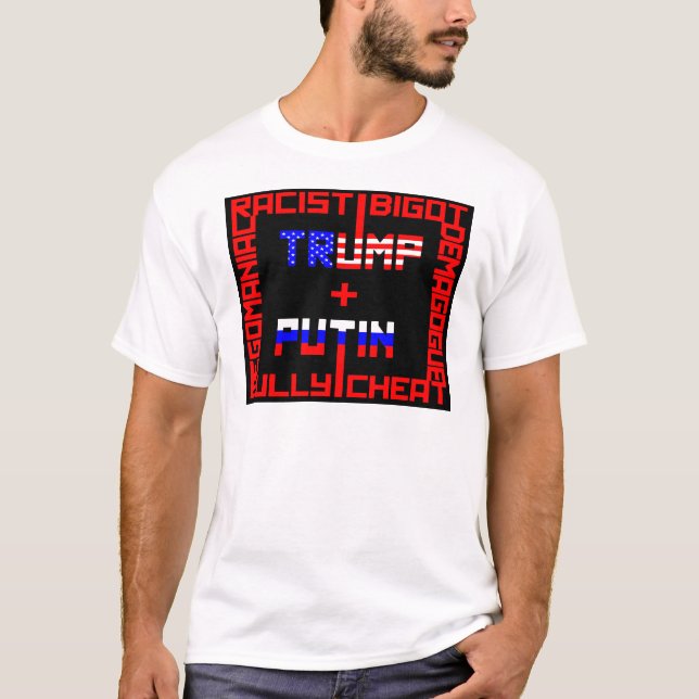 Anti Trump+Putin T-Shirt (Vorderseite)