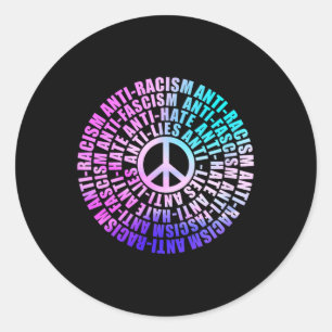 Anti Trump Rassismus Faschismus Lies Hate Resist A Runder Aufkleber