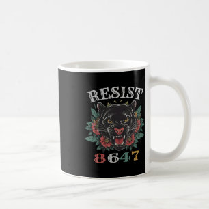 Anti Trump Resist Shirt 8647 Motif Floral Resist A Kaffeetasse